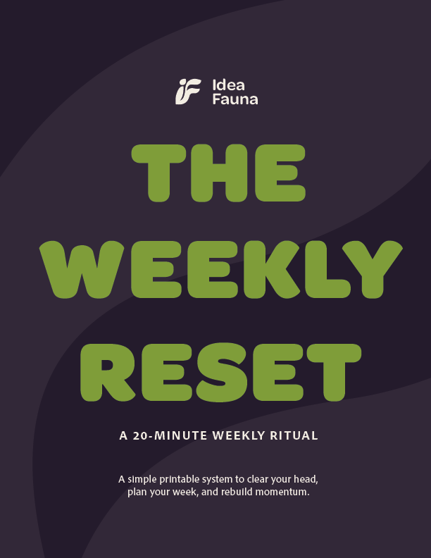 Cover of The Weekly Reset by Idea Fauna
